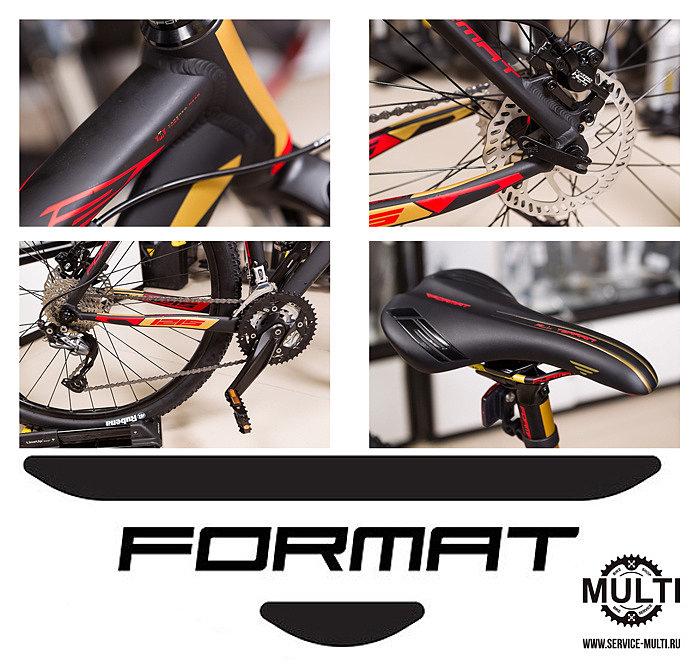 Велосипед FORMAT 1215 29 2015 - узлы - 4 фото в 1