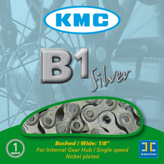 Цепь KMC B1 Single speed Простая односкоростная цепь с соединительным звеном в комплекте