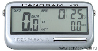 Велосипедный компьютер беспроводной Topeak Panoram V16 16 функций 