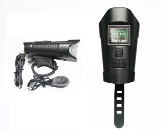 Велосипедная фара 2537-2 с сигналом с аккумулятором и зарядкой USB Велосипедная фара 2537-2 с сигналом с аккумулятором и зарядкой USB