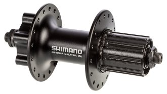 Втулка задняя Shimano Deore FH-M525 6 болтов Втулка задняя Shimano средне-начального уровня с креплением под диск стандарта IS (6 болтов)