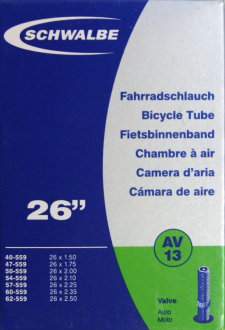 Камера 26 Schwalbe SV13 AV13 26 x 1.50-2.50 Хорошее соотношение цена/качество для камер от Schwalbe