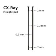 Спицы Sapim CX-Ray Straight Pull черные