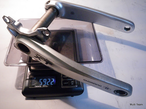 Вес шатунов Shimano XT M770
